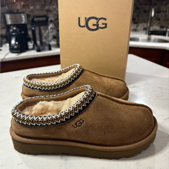 Brand New Ugg Tasman Slipper Chestnut Women Shoe Size 6 - 10 Same Day Shipping - Picture 1 of 13